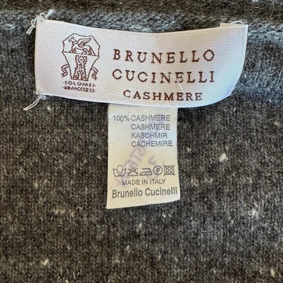 Vintage BRUNELLO CUCINELLI Tri-Color Cashmere Cardigan - Picture 6 of 7